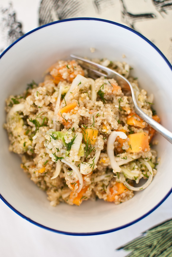 quinoa & papaya salad
